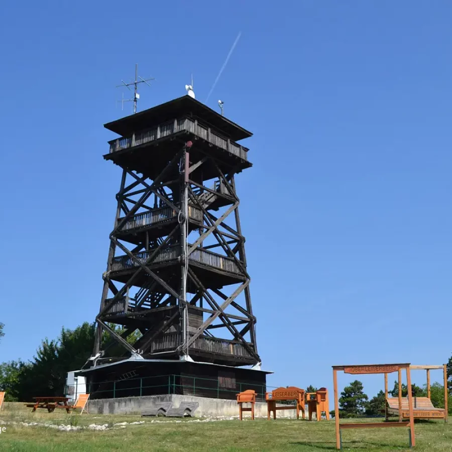 Der Aussichtsturm am Oberleiser Berg.